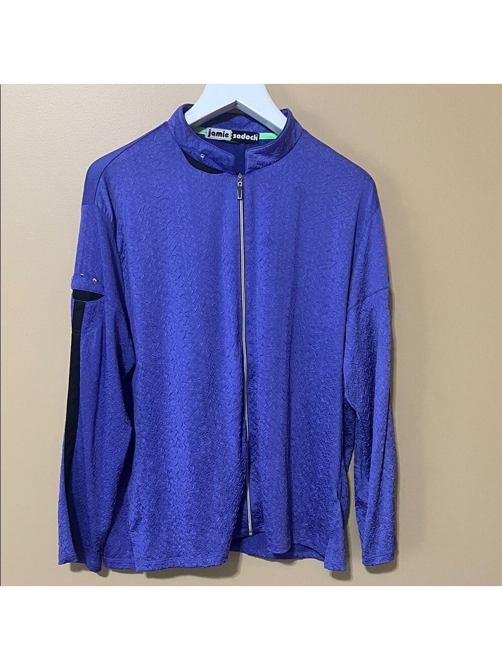 Jamie Sadock Vibrant Purple Jacket. black trim. XXL.  Excellent condition